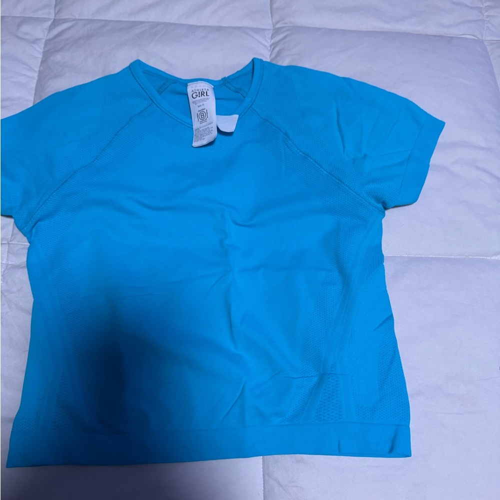 Athleta Girl Turquoise Tee